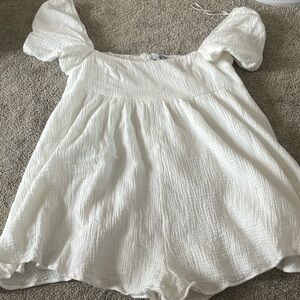 White Princess Polly romper!